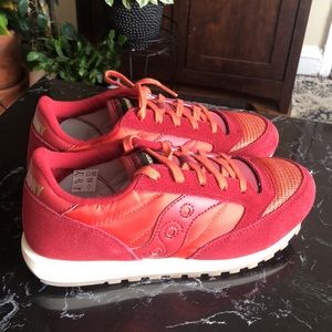 Saucony Jazz Original Vintage Sneakers-4 M Red-NWT Girls